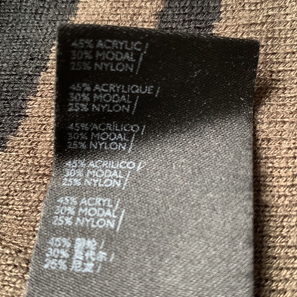 ANTHROPOLOGIE KASIA knit hoodie slightly cropped zebra print super soft - Picture 9 of 11